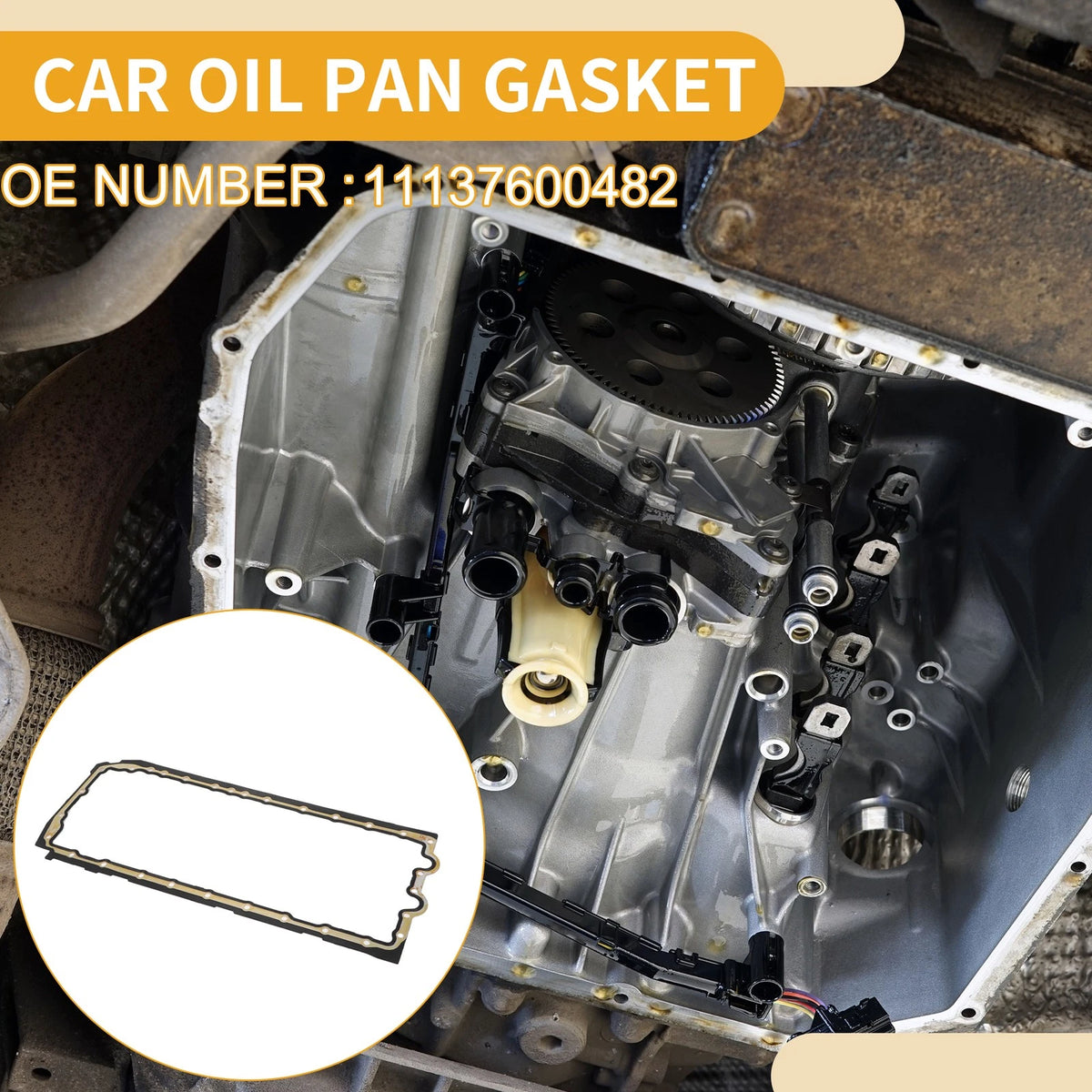 Car Transmission Filter Oil Pan Gasket for BMW 335i (2011-2015)