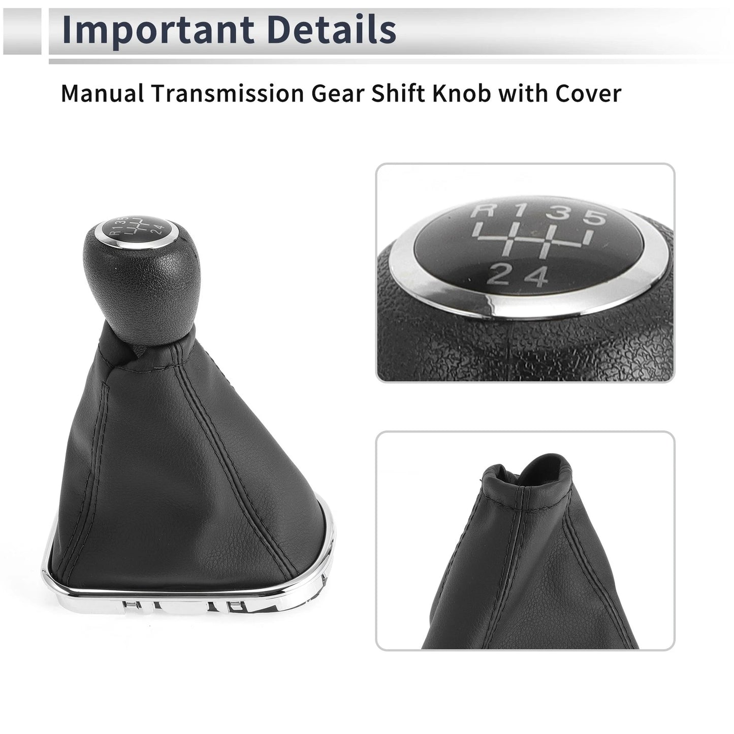 5-Speed Gear Shifter Knob Cover for Chevrolet Cruze (2010 - 2015) Plastic