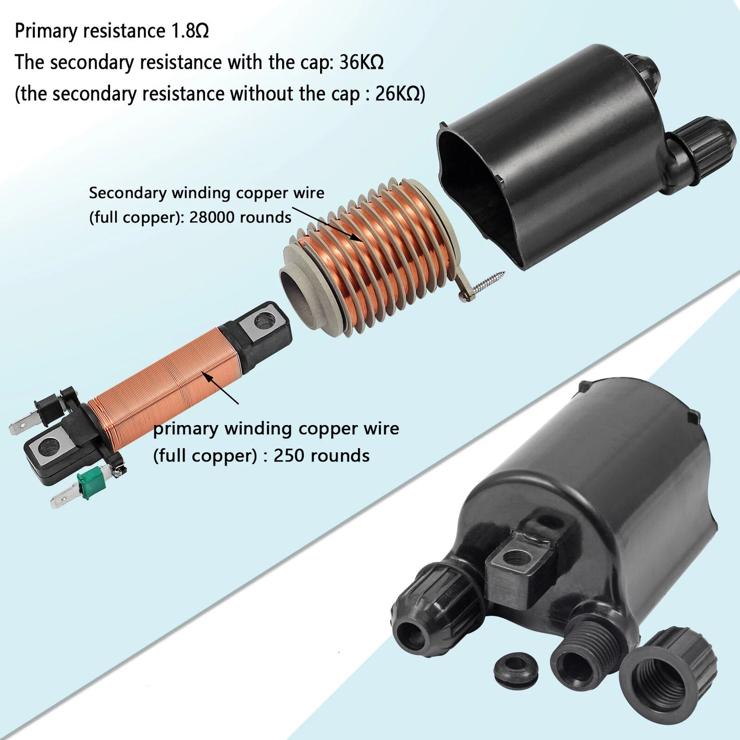 Ignition Coil Spark Plug with Cap for Honda Shadow ACE/Aero/Spirit 750 VT750