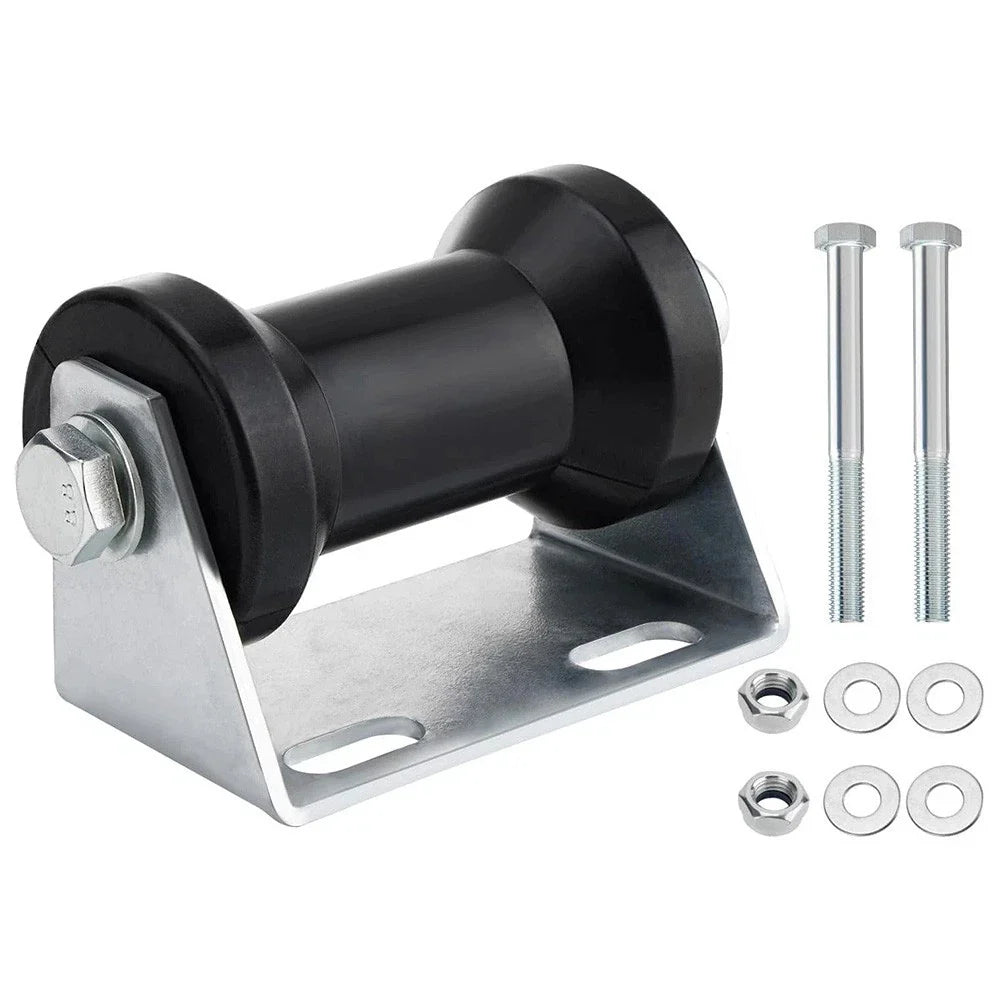 5 Inch Boat Trailer Keel Roller with Galvanized Steel Bracket Assembly