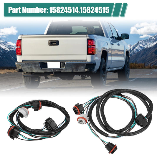 1 Pair Tail Light Wiring Harness for Chevrolet Silverado 1500 (2012-2013)