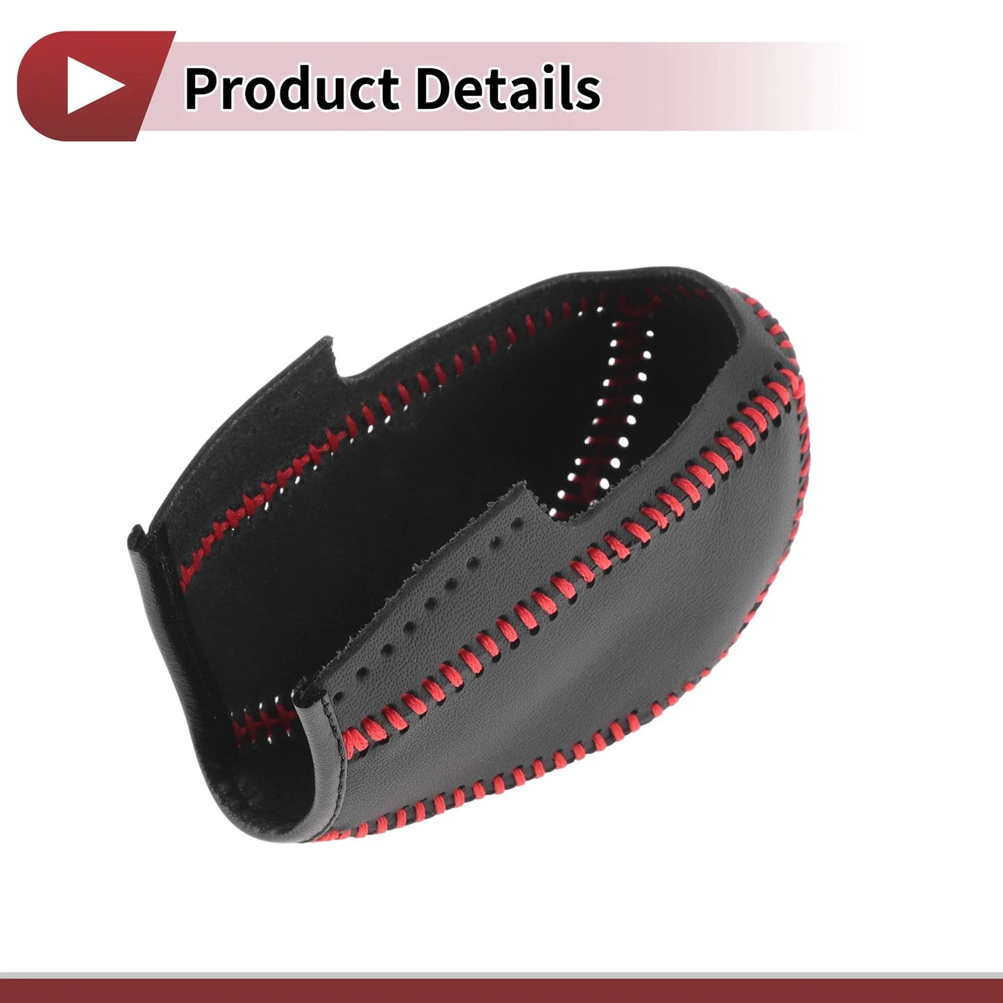Car Gear Shift Knob Cover for Subaru Forester (2014-2017) Black Red
