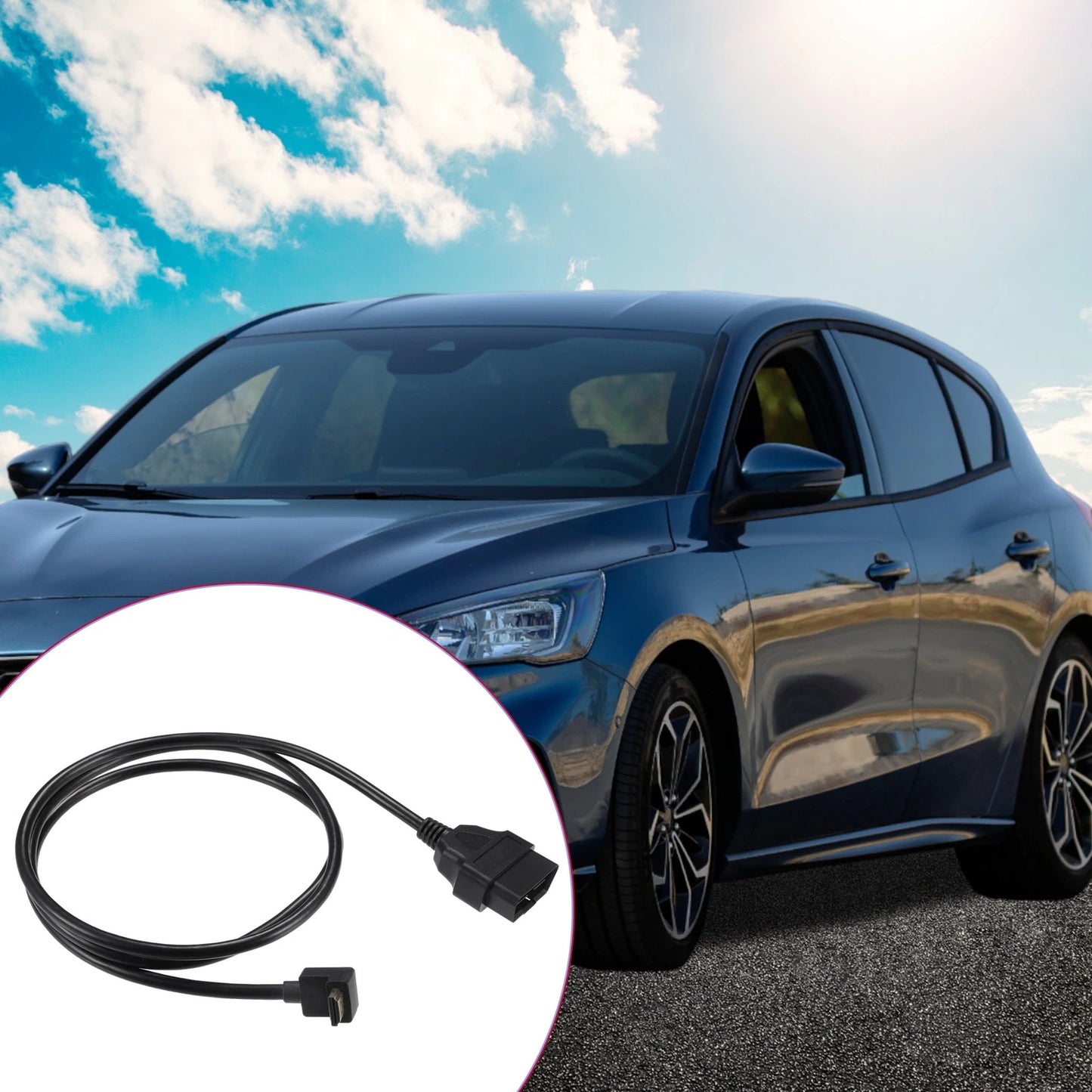 OBD2 Cable for Ford Xcalible X4 - Durable Plastic Rubber Alloy, 150cm