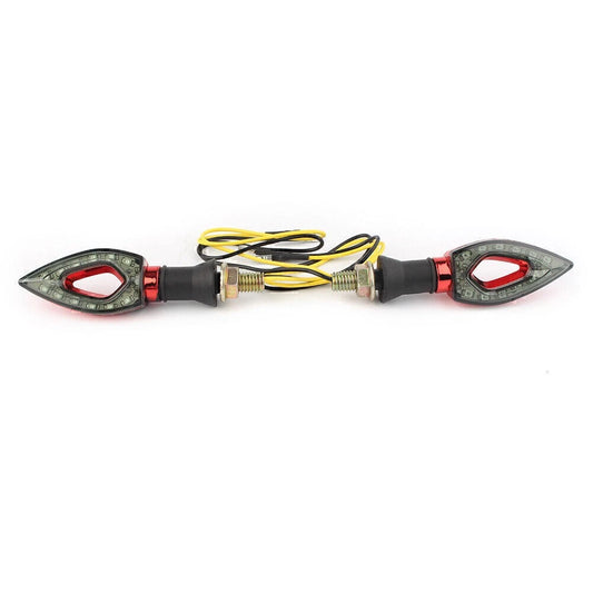 12 x LED Turn Signal Light Indicator Blinker for Universal Red House