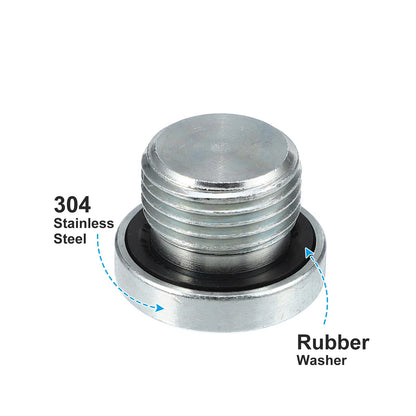 4 x M18x1.5 Steel Engine Oil Drain Plug Screw for BMW 545i 550i