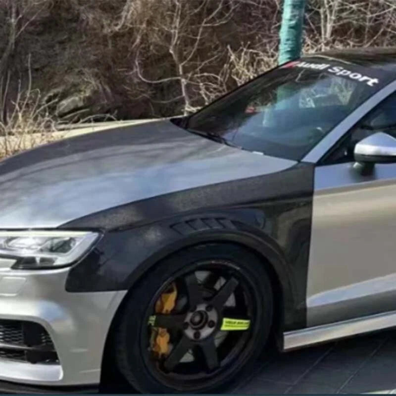 Carbon Fiber Front Fenders for Audi A3 S3 8V LCI 2017-2020