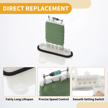 Blower Motor Resistor HVAC Plastic/Metal 1 Pcs