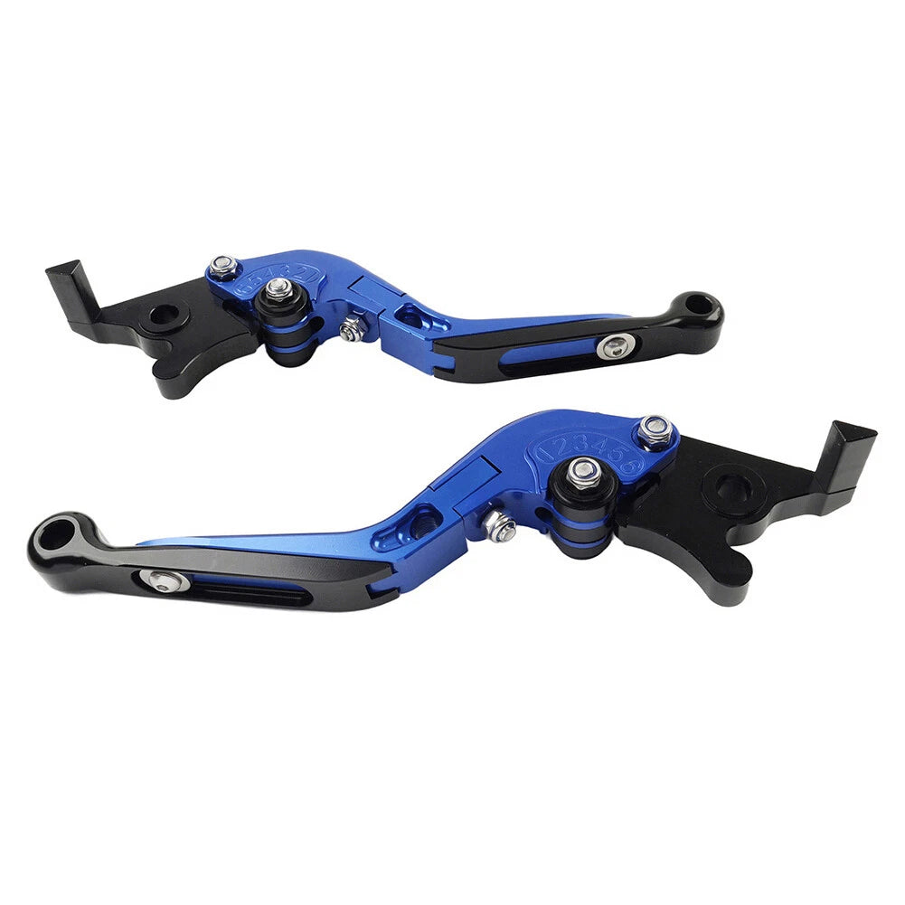Blue Extendable Brake Clutch Levers for Ducati Panigale (899-1299, V2)