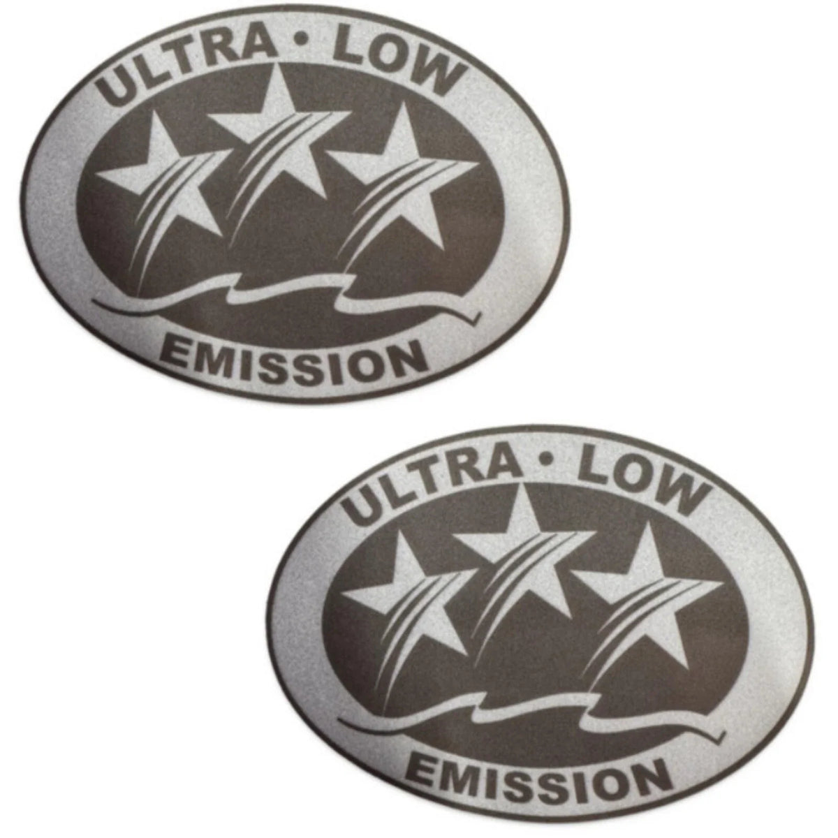 Ultra Low Emission Outboard Graphic Sticker for California DOT - Light Gray X2