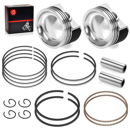 2 x Piston & Rings Set 80mm for Polaris Sportsman 800 (2005–2015)
