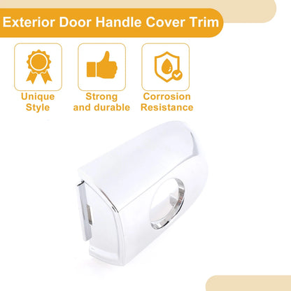 Chrome Silver Exterior Door Handle Cover Trim for Kia Sorento (2011-2015)