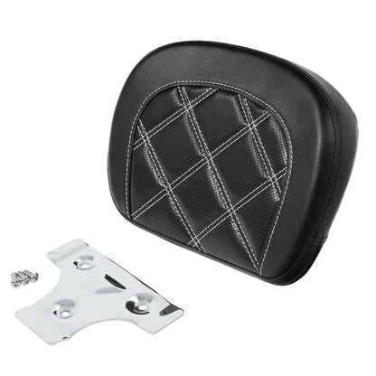 Black Passenger Sissy Bar Backrest Pad for Harley Touring Electra Glide (2014-2023)