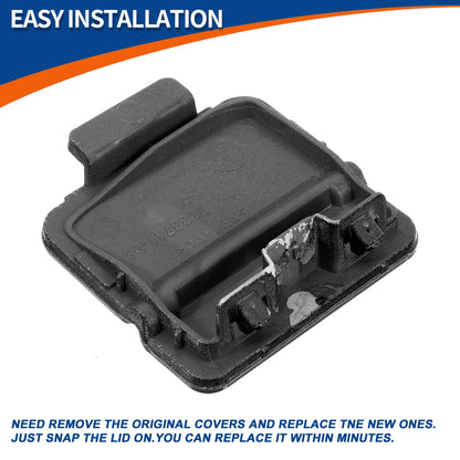 Rear Tow Hook Cover for BMW 525i 530i 545i 550i (2001-2007) Black