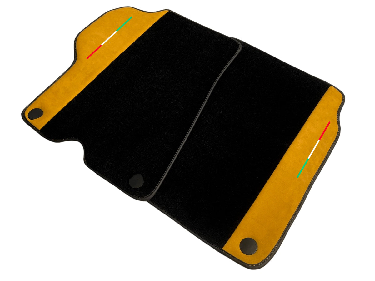 Floor Mats for Ferrari California Convertible Tan Alcantara Leather (2008-2014)