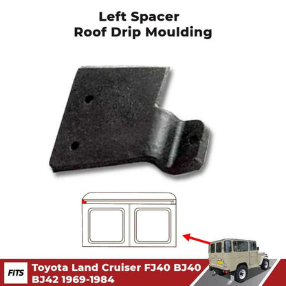 Rubber Seal LH Spacer Roof Drip Trim Fits 1969-1984 Toyota Land Cruiser FJ40 SUV