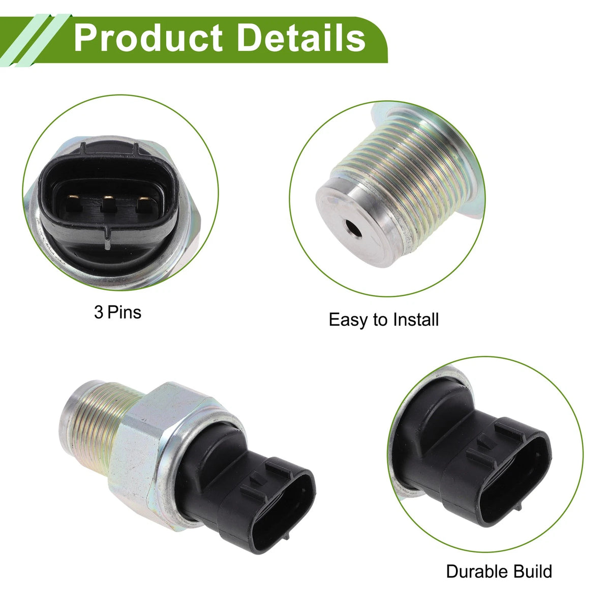 Fuel Injection Pressure Sensor for Toyota Avensis II Saloon 2.2 (2003-2008)