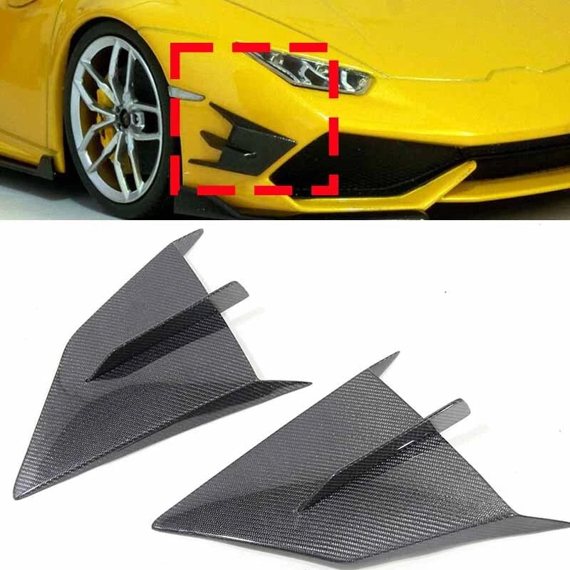 Carbon Fiber Front Bumper Canards for Lamborghini Huracan LP610-4 2015-2019