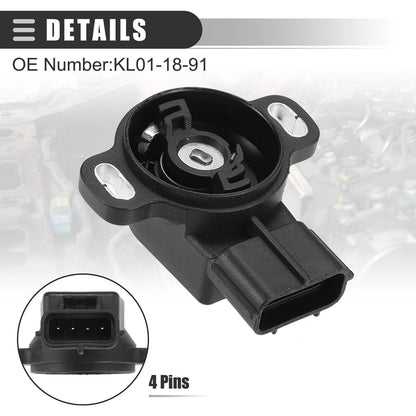 Throttle Position Sensor for MAZDA MX-6 (1993-1997) Black Plastic