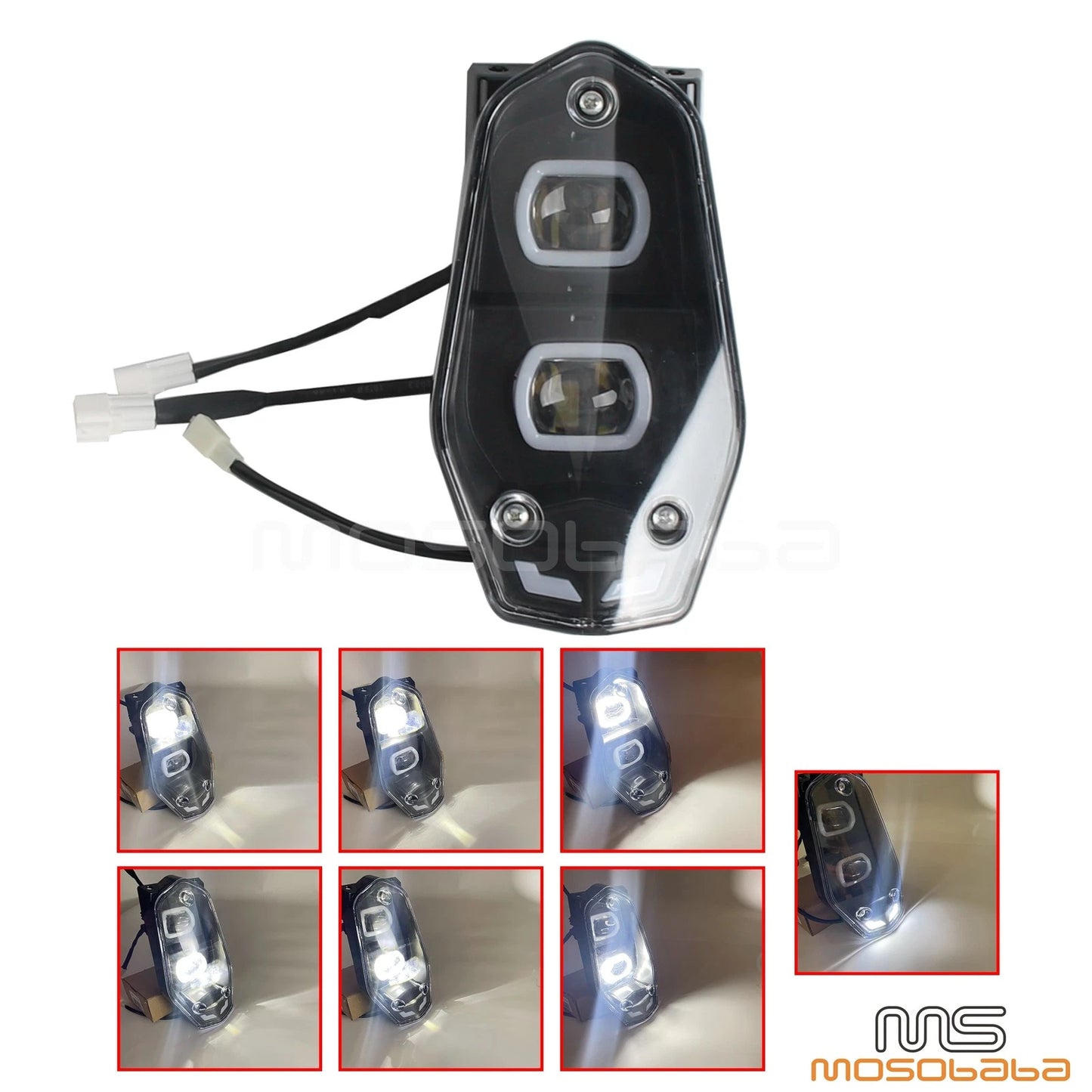 Windshield & LED Headlight for KTM 690 Enduro RALLY EXC BAJA (2019-2023)