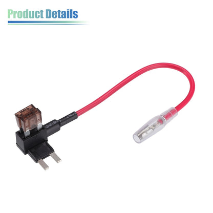 5 x Car Fuse Tap and Circuit Adapters 12V with 7.5A Mini Blade Fuses