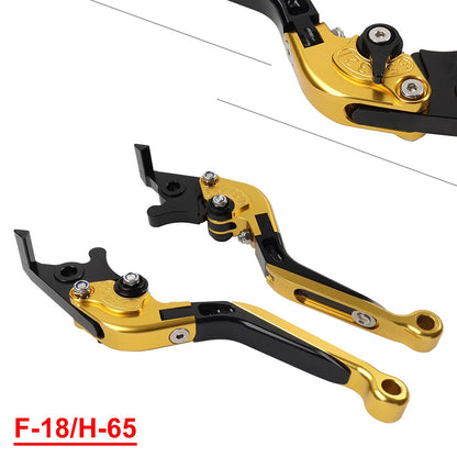 CNC Extendable Brake Clutch Levers for Honda CBR650R CB650F (2014-2023) Gold