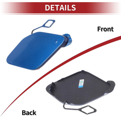 Blue Front Bumper Tow Hook Cover for BMW 320i (2016-2018) - 1 Pcs