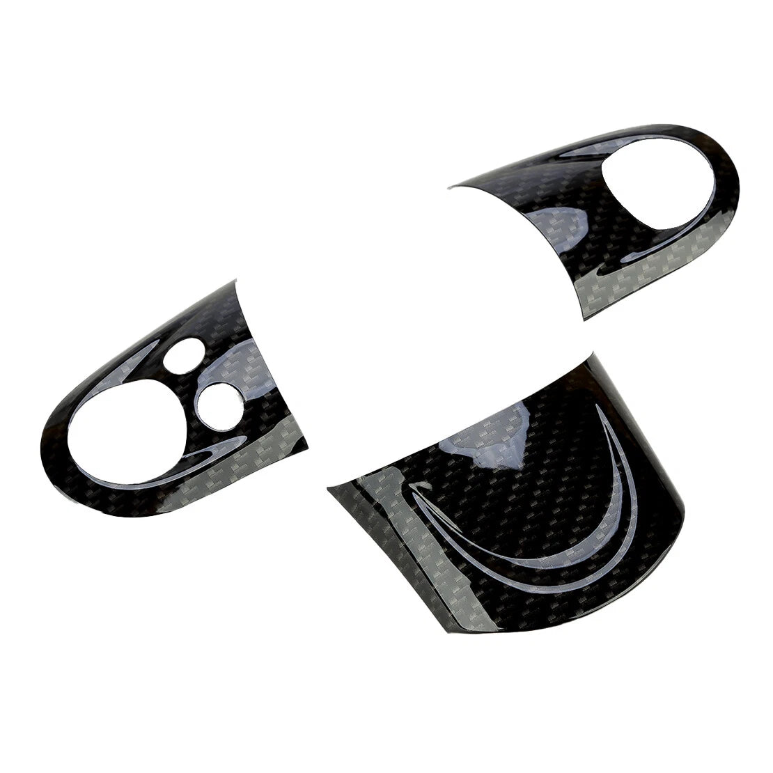 3 x Steering Wheel Button Cover Trim for Mini Cooper (2007-2016)