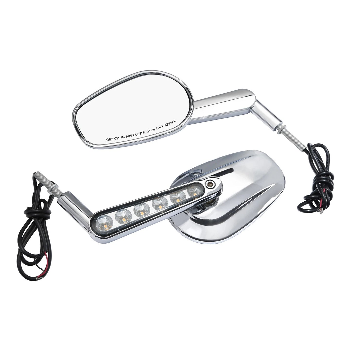Rearview Mirrors LED Turn Signals for Harley VRSCF VRod (2009 - 2017)