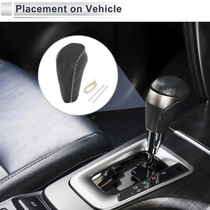 1 Pc Gear Shift Knob Cover Black Beige for Chevrolet Cruze (2011 - 2015)