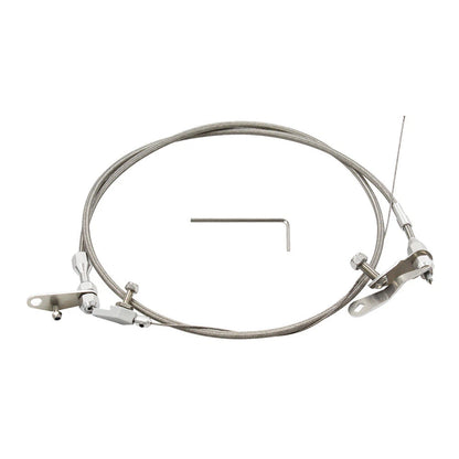 Stainless Steel Braided Kick Down Cable for Ford C6 Transmission (1966-1996)