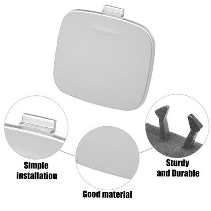 Rear Bumper Tow Hook Eye Cap Cover for Volvo S60 (2011-2018) Silver Tone