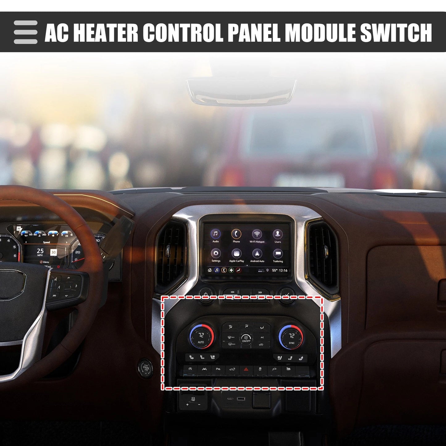 1 Set HVAC A/C Heater Climate Control Panel for Chevrolet Astro (1996-2005)