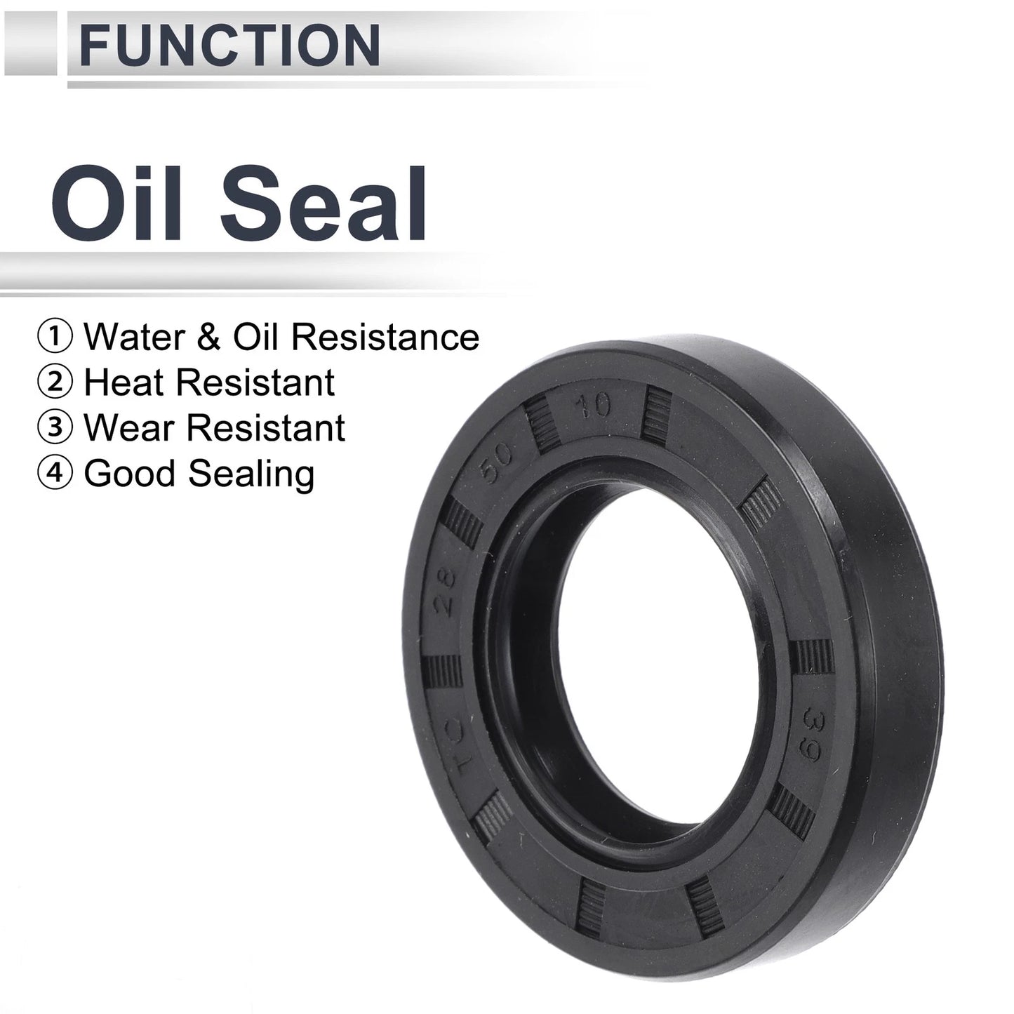 Oil Seal 28x50x10mm Rotary Shaft Seal Nitrile Rubber TC Ring for Make Model