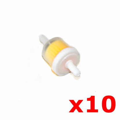 10 x Inline Petrol Fuel Filter Cleaner for ATV Buggy Quad Dirt Bike