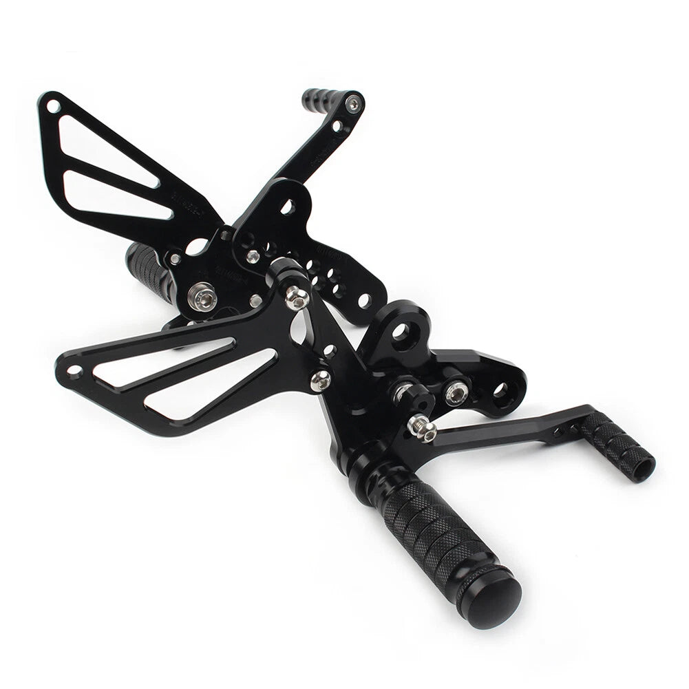 Rearset Foot Pegs for Suzuki Hayabusa GSX1300R (1999-2008) Black