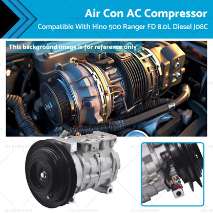 Air Con Compressor for Hino 500 Ranger FD 8.0L Diesel J08C (1997-2002)