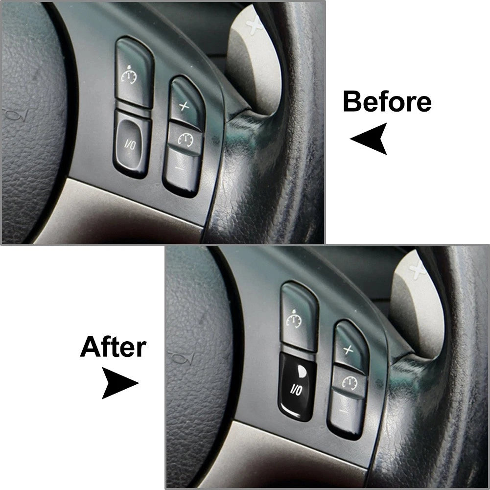 BMW F Chassis 3 Series E46 M3 I/O Switch Button Trim 1998-2006 Black
