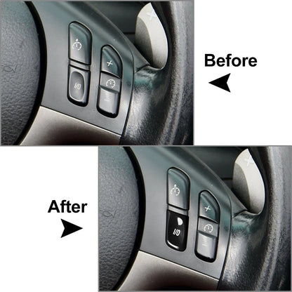 BMW F Chassis 3 Series E46 M3 I/O Switch Button Trim 1998-2006 Black