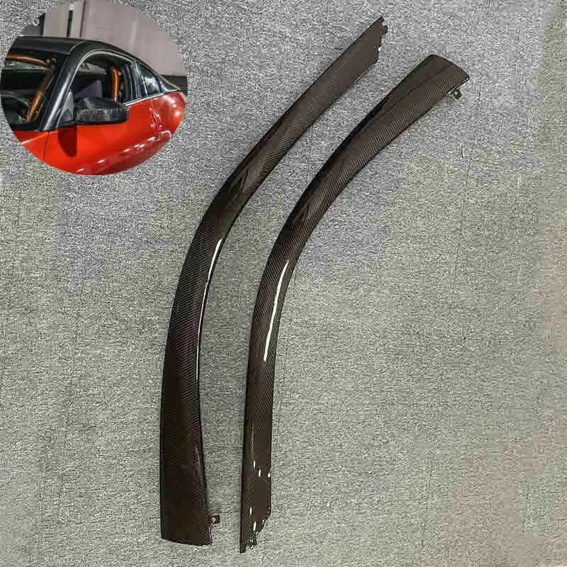 100% Carbon Fiber Replace Top Door A Pillar Panel Trim for Nissan 350Z 2003-2008