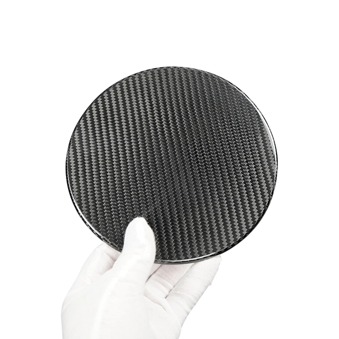 Dry Carbon Fiber Gas Tank Cap Cover for Ford Mustang (2024-2026)