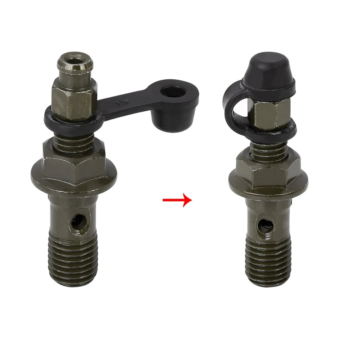 Banjo Bolt Bleeder Screw Fuel Line Fitting for Motorcycle