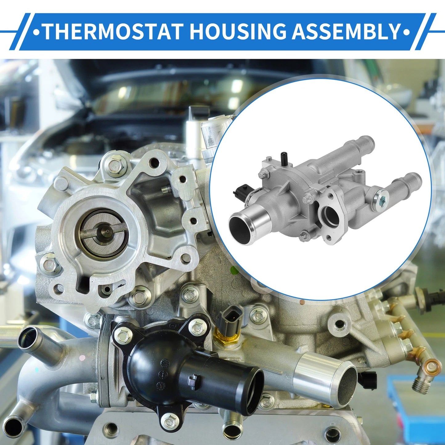 Thermostat Housing Assembly 1.8L for Chevy Cruze (2011-2016)