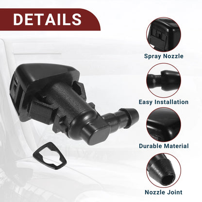 1x Windshield Washer Nozzle for Chrysler 300 with Hose and Connectors