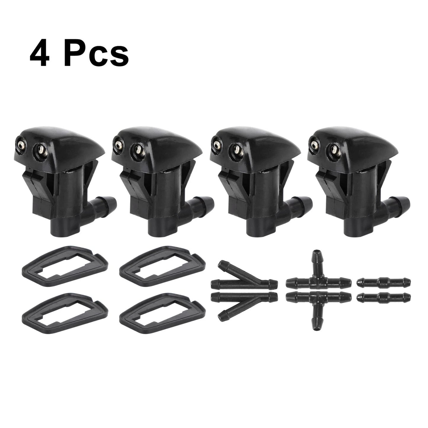 4 x Front Windshield Washer Nozzles for Toyota Sienna, Solara, Corolla
