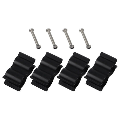 Boat Top Pole Double Tube Clip Holder for 78" 7/8"-1" Diameter, 4pcs