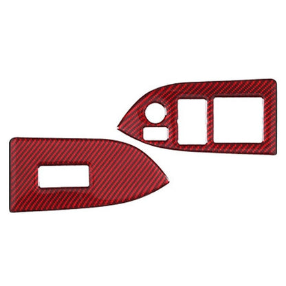 Red Inner Window Switch Button Cover Trim for Toyota 86, Subaru BRZ (2013-2017)