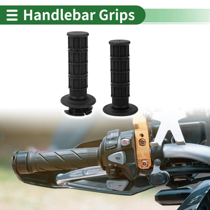 7/8" 22mm Hand Grips Black for Motorcycle