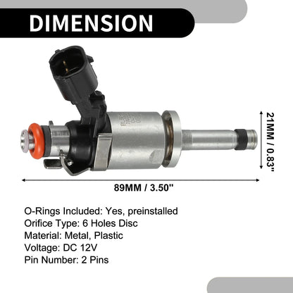 Fuel Injector for Ford Transit-150 2015-2022 3.5T - 6 x Black Injectors