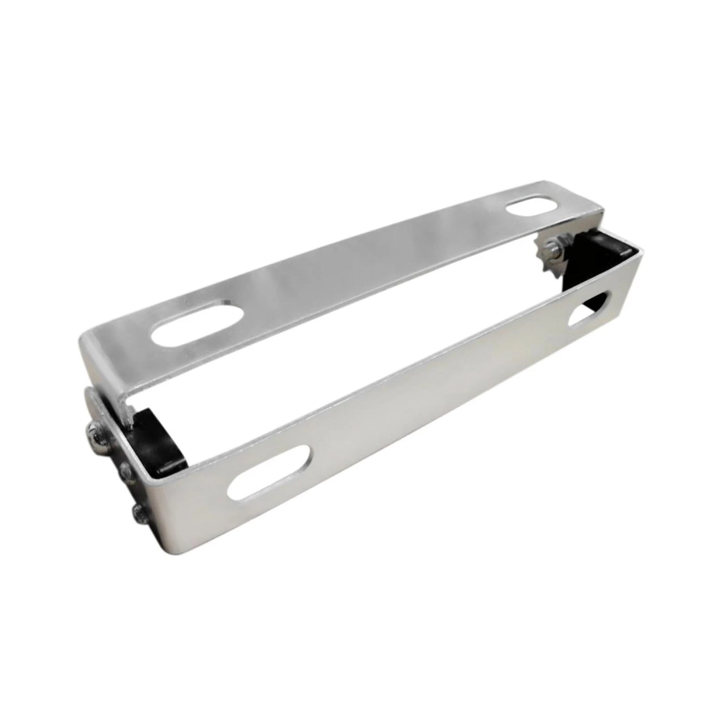 License Plate Holder / 1 x Silver Tone Adjustable Angle Bracket for Motorcycle