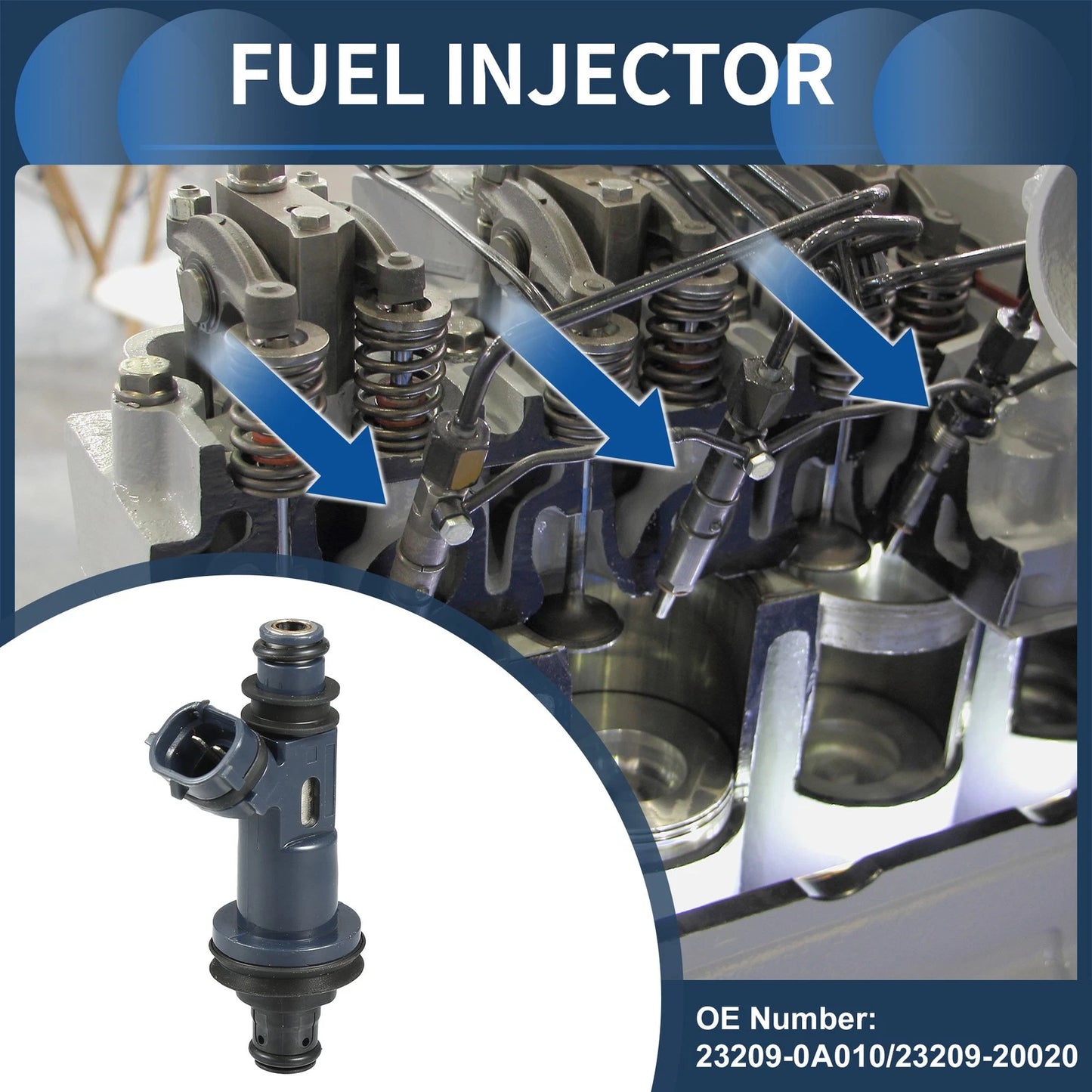 Fuel Injector 3.0L Navy Blue for Toyota Avalon (1998–2004)